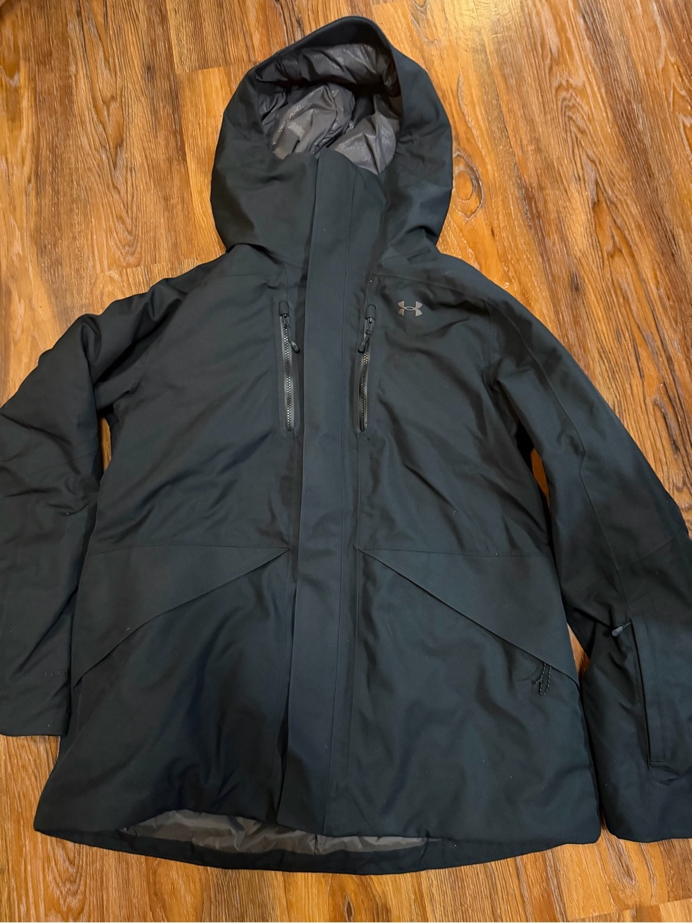 Under Armour Black Hooded Puffer Jacket